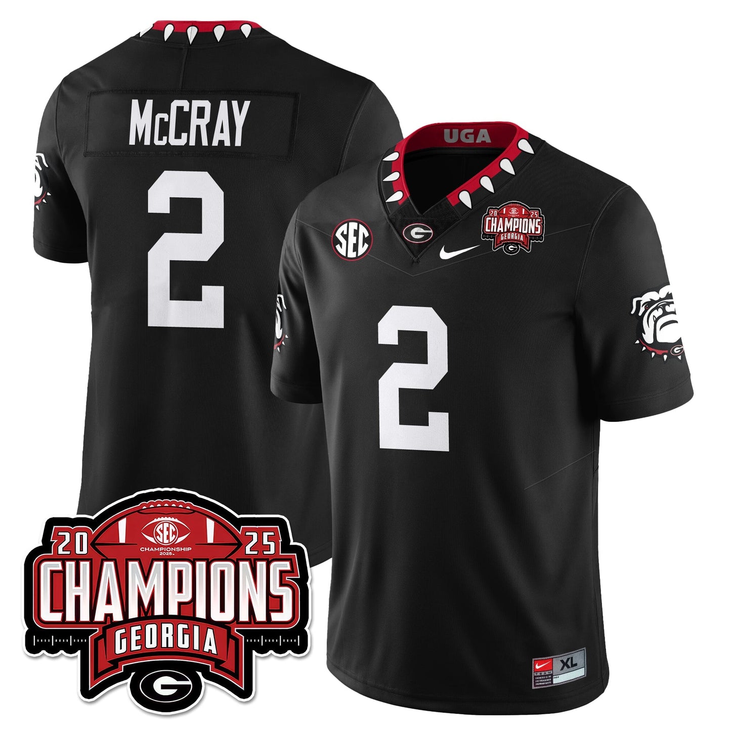 UGA Vapor Limited Jersey - SEC Football Champions - All Stitched-DTD
