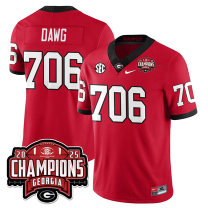 UGA Vapor Limited Jersey - SEC Football Champions - All Stitched-DTD