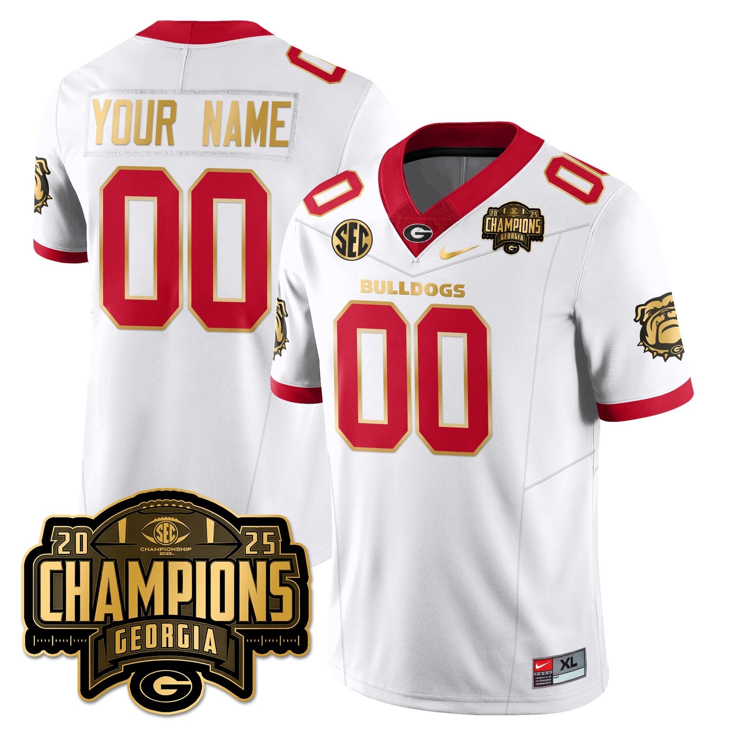 Custom UGA Vapor Limited Jersey - SEC Football Champions - All Stitched-DTD