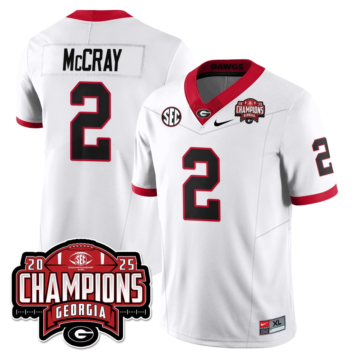 UGA Vapor Limited Jersey - SEC Football Champions - All Stitched-DTD
