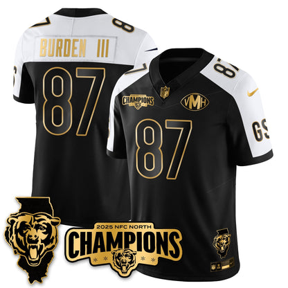 CHI NFC North Division Champions Vapor Limited Gold Jersey - All Stitched-DTD