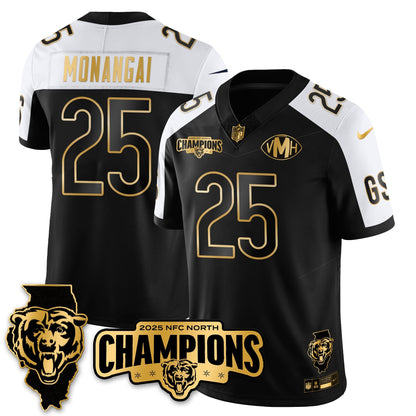 CHI NFC North Division Champions Vapor Limited Gold Jersey - All Stitched-DTD