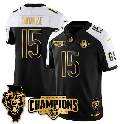 CHI NFC North Division Champions Vapor Limited Gold Jersey - All Stitched-DTD