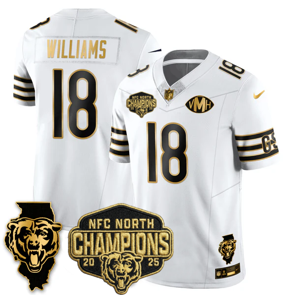 CHI 2025 NFC North Champions Patch Jersey V2 - All Stitched-DTD