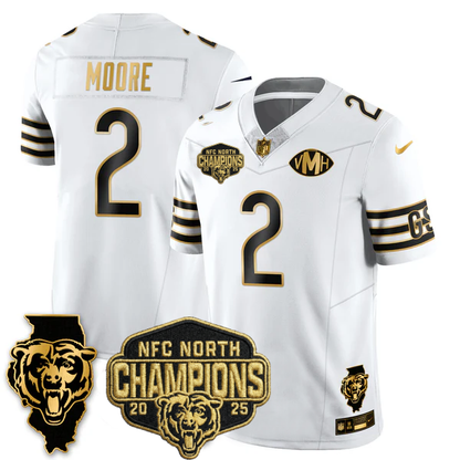 CHI 2025 NFC North Champions Patch Jersey V2 - All Stitched-DTD