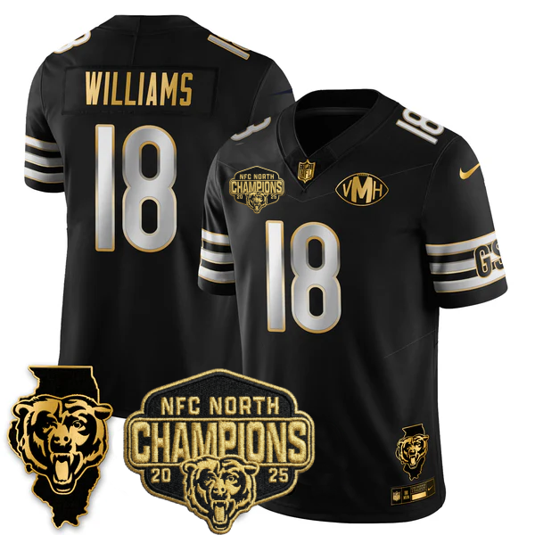 CHI 2025 NFC North Champions Patch Jersey V2 - All Stitched-DTD