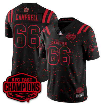 NE 'Stranger Things' AFC East Division Champions Vapor Limited Jersey - All Stitched-DTD