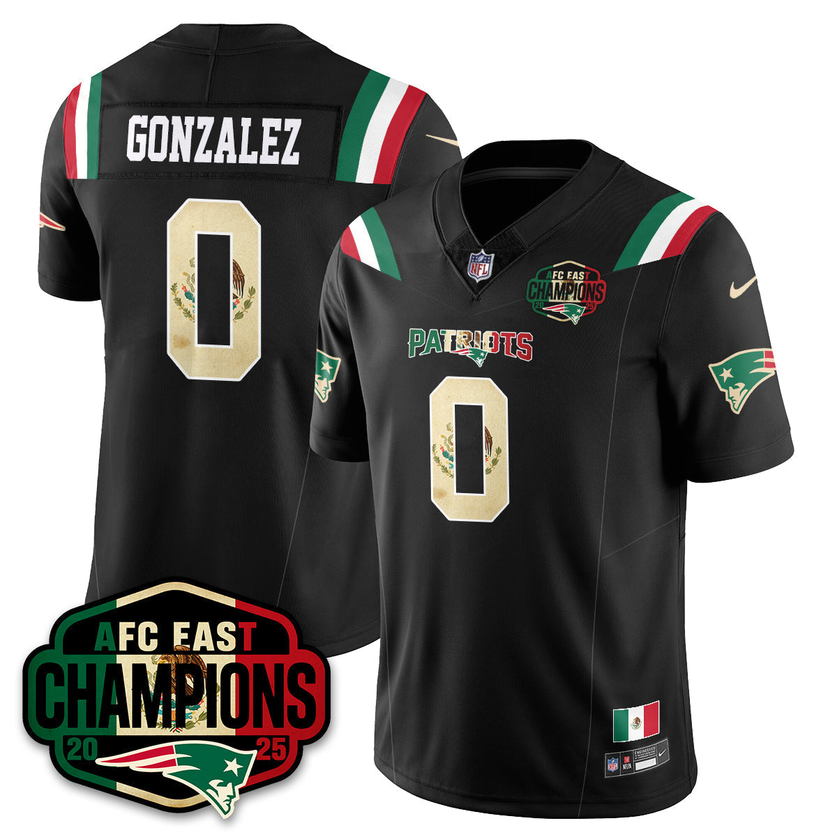 NE Mexico AFC East Division Champions Vapor Limited Jersey - All Stitched-DTD