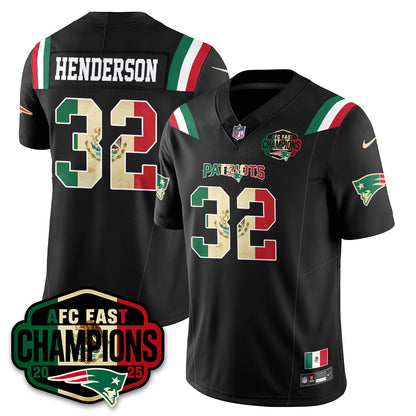 NE Mexico AFC East Division Champions Vapor Limited Jersey - All Stitched-DTD