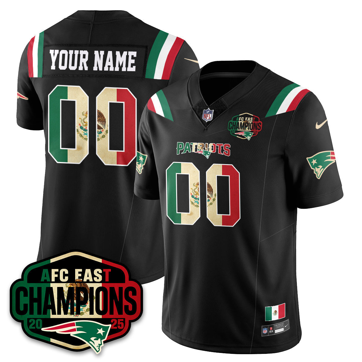 NE Mexico AFC East Division Champions Vapor Limited Jersey - All Stitched-DTD