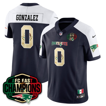 NE Mexico AFC East Division Champions Vapor Limited Jersey - All Stitched-DTD