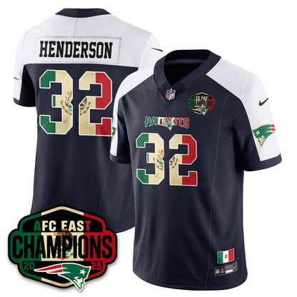 NE Mexico AFC East Division Champions Vapor Limited Jersey - All Stitched-DTD