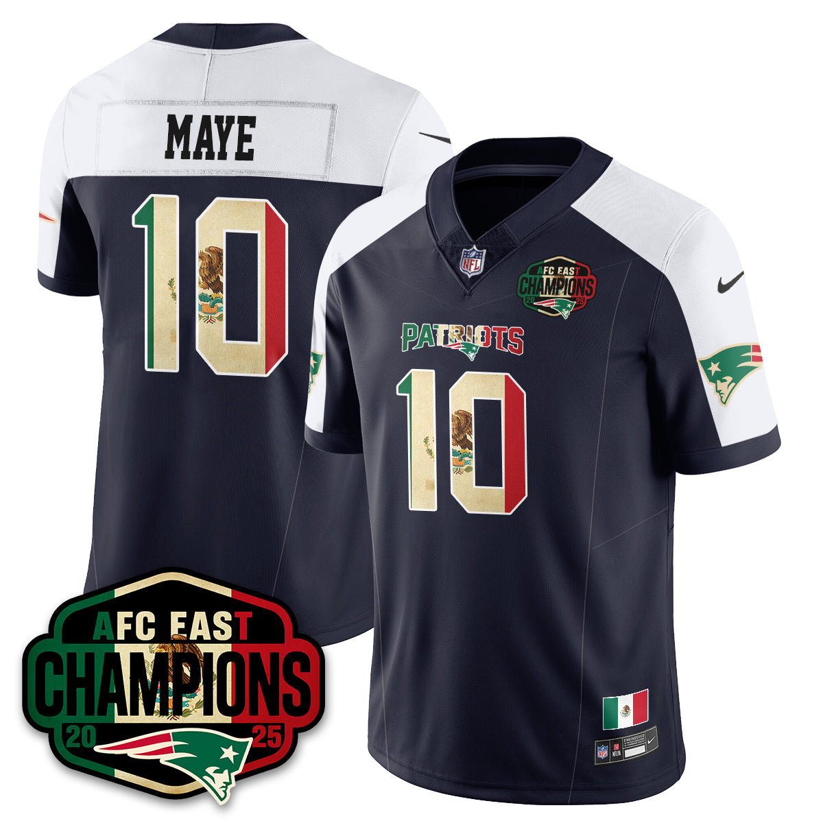 NE Mexico AFC East Division Champions Vapor Limited Jersey - All Stitched-DTD