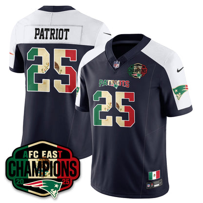 NE Mexico AFC East Division Champions Vapor Limited Jersey - All Stitched-DTD