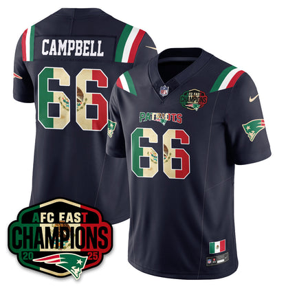 NE Mexico AFC East Division Champions Vapor Limited Jersey - All Stitched-DTD