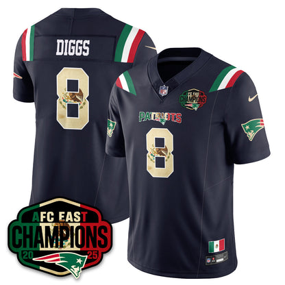 NE Mexico AFC East Division Champions Vapor Limited Jersey - All Stitched-DTD