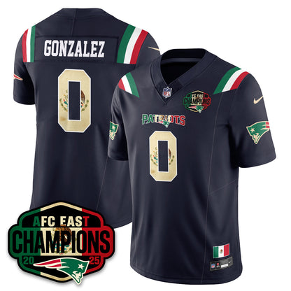 NE Mexico AFC East Division Champions Vapor Limited Jersey - All Stitched-DTD