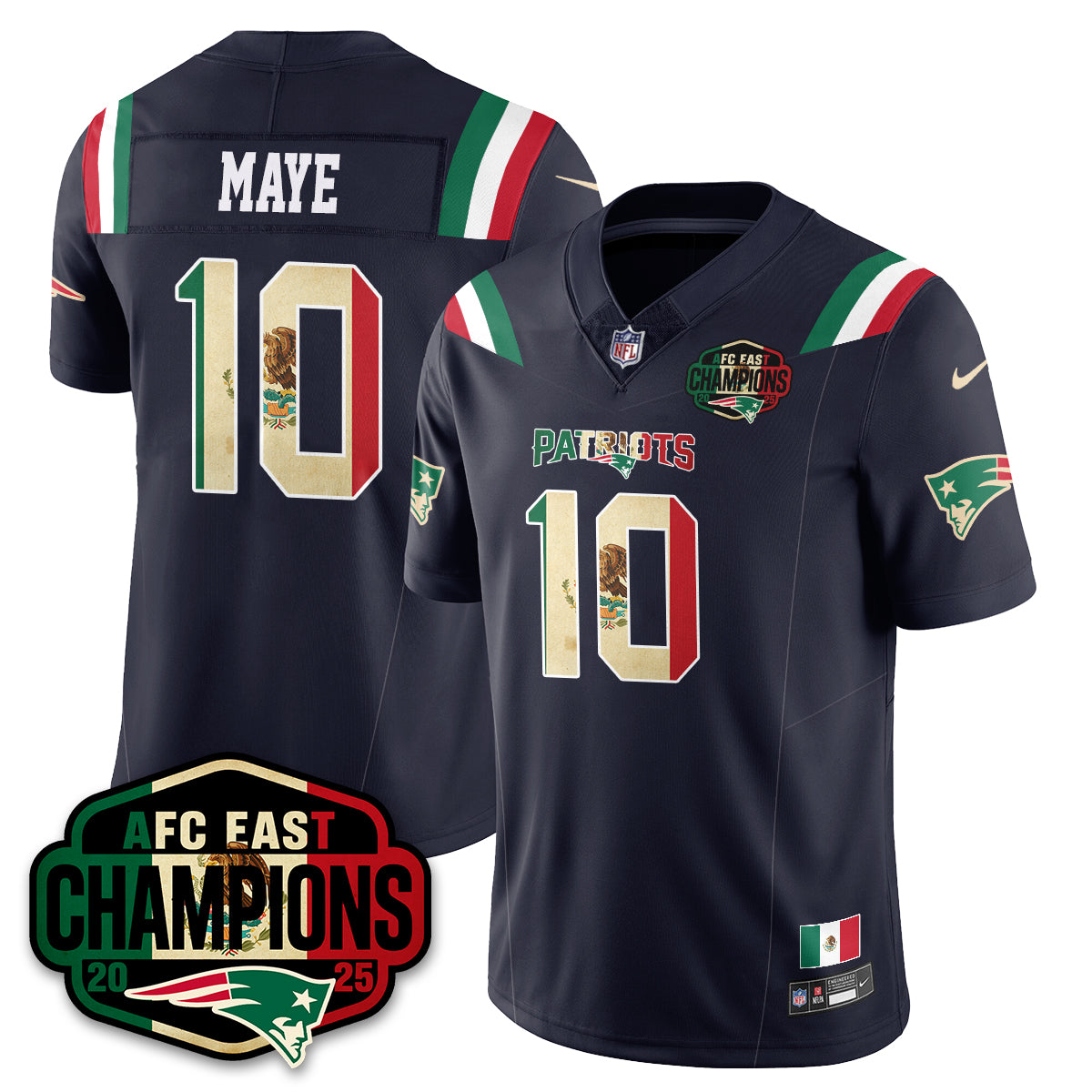 NE Mexico AFC East Division Champions Vapor Limited Jersey - All Stitched-DTD