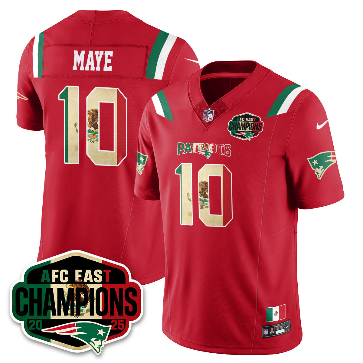 NE Mexico AFC East Division Champions Vapor Limited Jersey - All Stitched-DTD