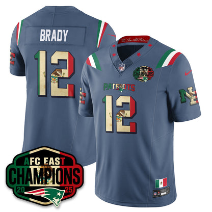 NE Mexico AFC East Division Champions Vapor Limited Jersey - All Stitched-DTD