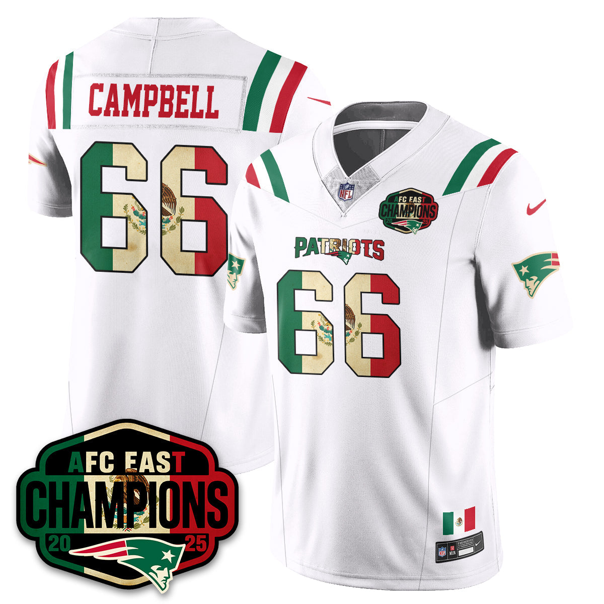 NE Mexico AFC East Division Champions Vapor Limited Jersey - All Stitched-DTD
