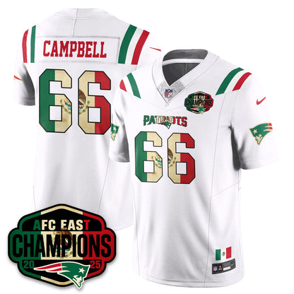NE Mexico AFC East Division Champions Vapor Limited Jersey - All Stitched-DTD