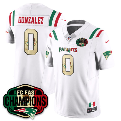 NE Mexico AFC East Division Champions Vapor Limited Jersey - All Stitched-DTD