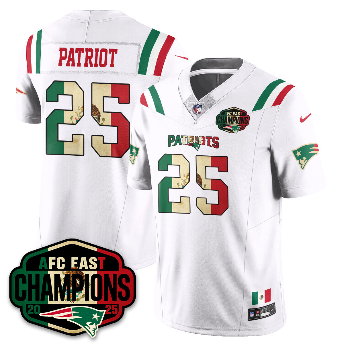 NE Mexico AFC East Division Champions Vapor Limited Jersey - All Stitched-DTD