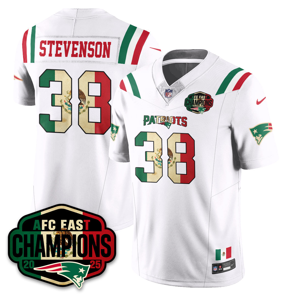 NE Mexico AFC East Division Champions Vapor Limited Jersey - All Stitched-DTD