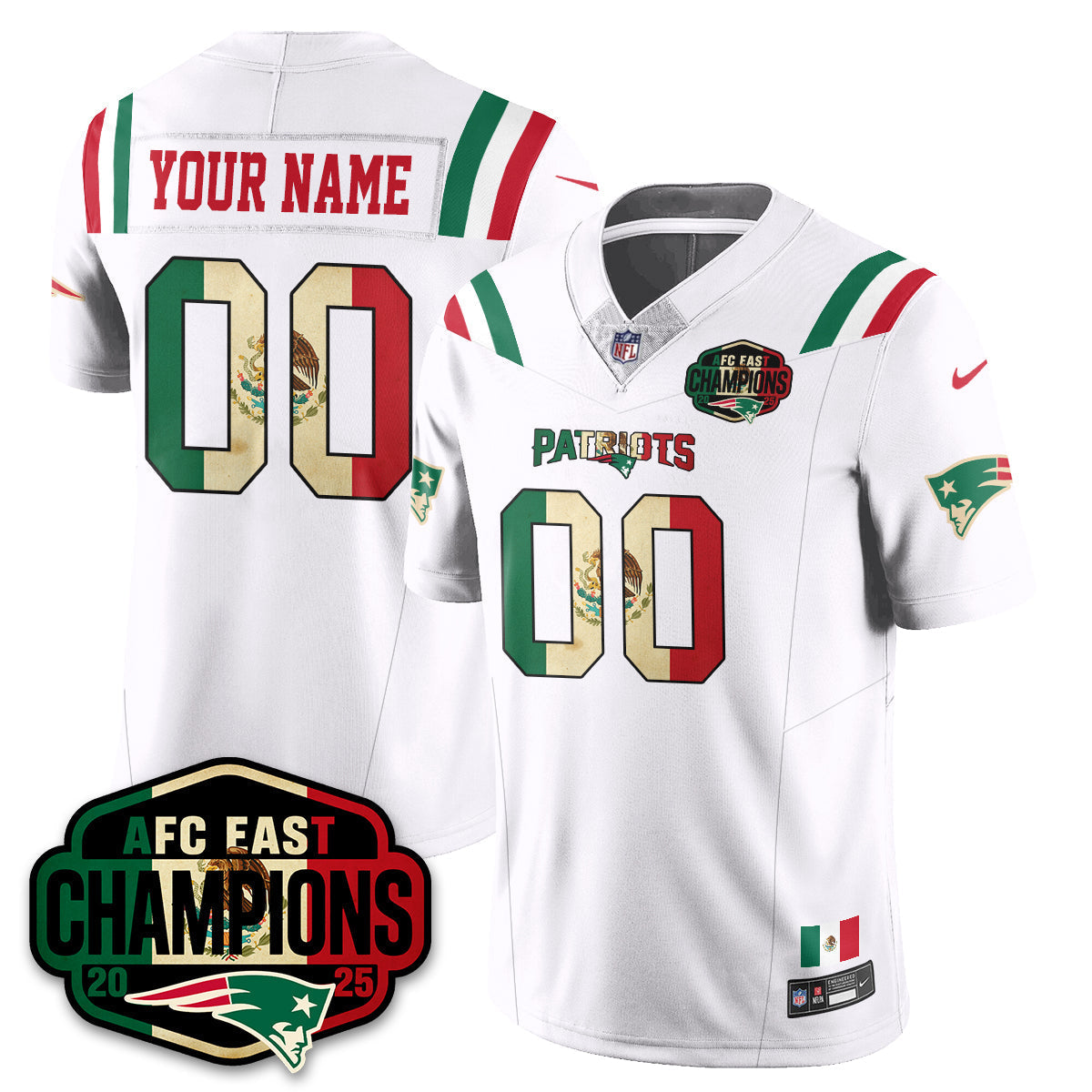 NE Mexico AFC East Division Champions Vapor Limited Jersey - All Stitched-DTD