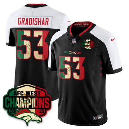 DEN Mexico AFC West Division Champions Vapor Limited Jersey - All Stitched-DTD