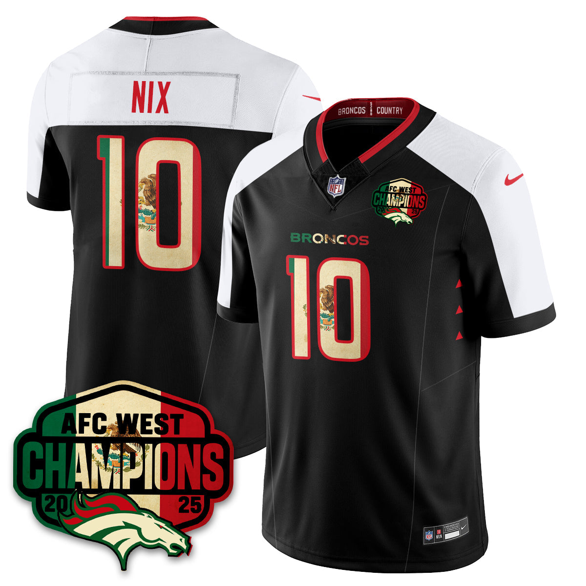 DEN Mexico AFC West Division Champions Vapor Limited Jersey - All Stitched-DTD