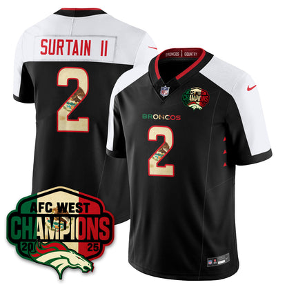 DEN Mexico AFC West Division Champions Vapor Limited Jersey - All Stitched-DTD