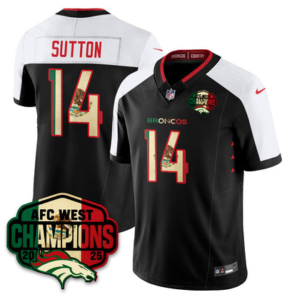 DEN Mexico AFC West Division Champions Vapor Limited Jersey - All Stitched-DTD