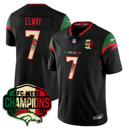 DEN Mexico AFC West Division Champions Vapor Limited Jersey - All Stitched-DTD