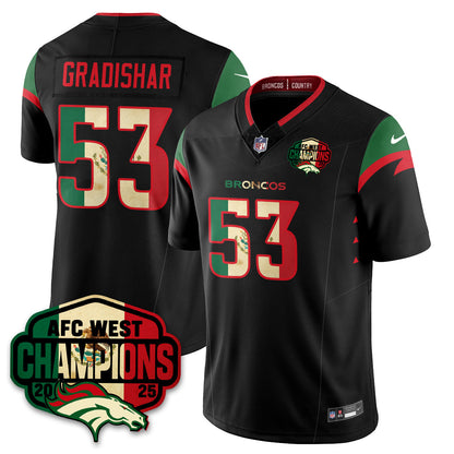 DEN Mexico AFC West Division Champions Vapor Limited Jersey - All Stitched-DTD