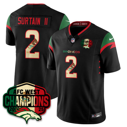 DEN Mexico AFC West Division Champions Vapor Limited Jersey - All Stitched-DTD