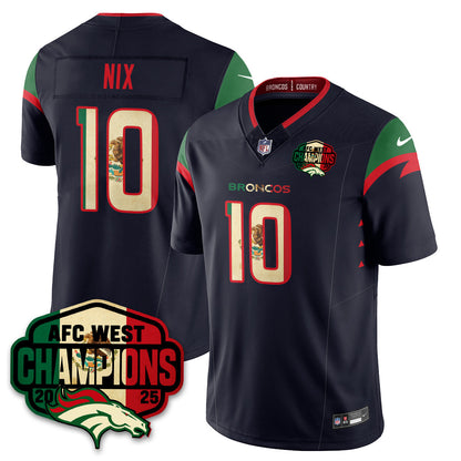 DEN Mexico AFC West Division Champions Vapor Limited Jersey - All Stitched-DTD