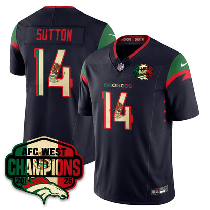 DEN Mexico AFC West Division Champions Vapor Limited Jersey - All Stitched-DTD