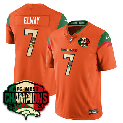 DEN Mexico AFC West Division Champions Vapor Limited Jersey - All Stitched-DTD