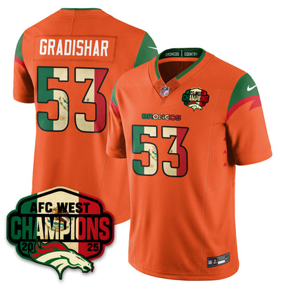 DEN Mexico AFC West Division Champions Vapor Limited Jersey - All Stitched-DTD
