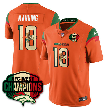 DEN Mexico AFC West Division Champions Vapor Limited Jersey - All Stitched-DTD