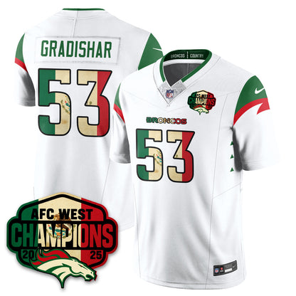 DEN Mexico AFC West Division Champions Vapor Limited Jersey - All Stitched-DTD