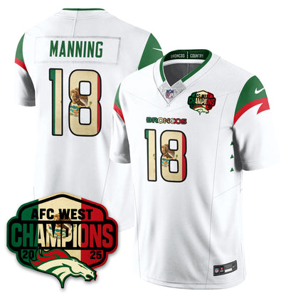 DEN Mexico AFC West Division Champions Vapor Limited Jersey - All Stitched-DTD