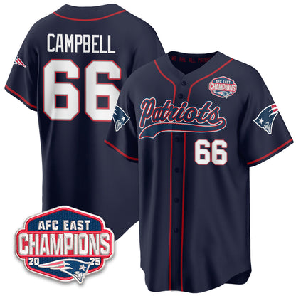 NE AFC East Division Champions Vapor Limited Baseball Jersey - All Stitched-DTD