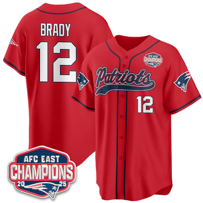 NE AFC East Division Champions Vapor Limited Baseball Jersey - All Stitched-DTD