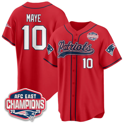 NE AFC East Division Champions Vapor Limited Baseball Jersey - All Stitched-DTD