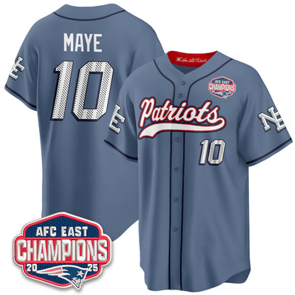 NE AFC East Division Champions Vapor Limited Baseball Jersey - All Stitched-DTD