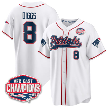 NE AFC East Division Champions Vapor Limited Baseball Jersey - All Stitched-DTD