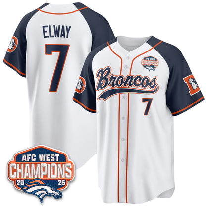 DEN AFC West Division Champions Vapor Limited Baseball Jersey - All Stitched-DTD